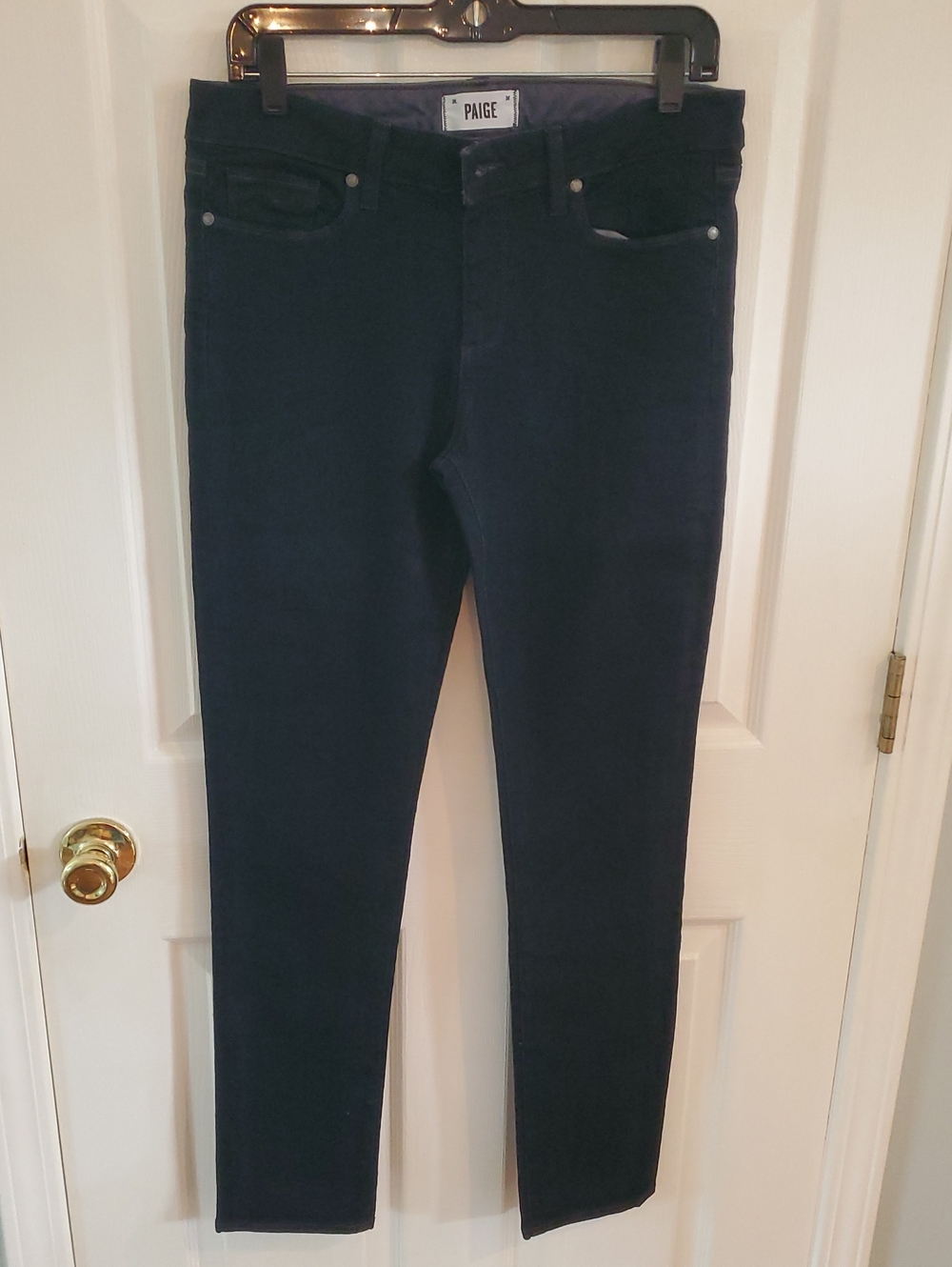 PAIGE Dark Navy Skinny Jeans